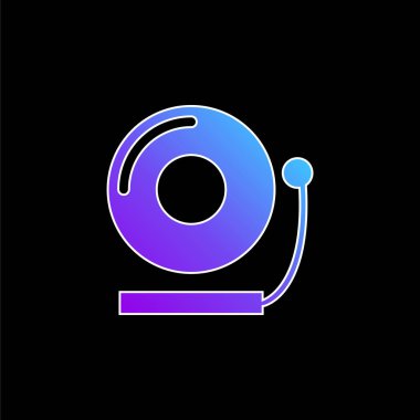 Çan mavisi gradyan vektör simgesi