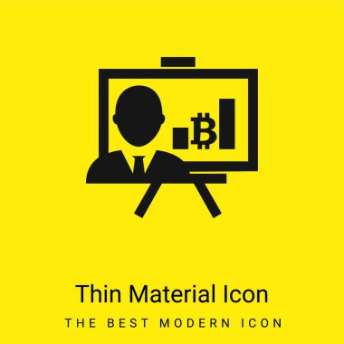 Grafikli Bitcoin Sunumu Ve Muhabir en az sarı malzeme simgesi