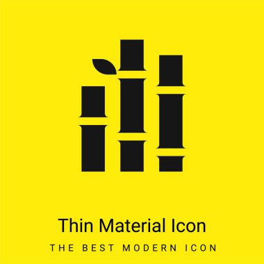 Bambu asgari düzeyde parlak sarı madde simgesi