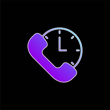 24 Saat Mavi Gradyan vektör simgesi