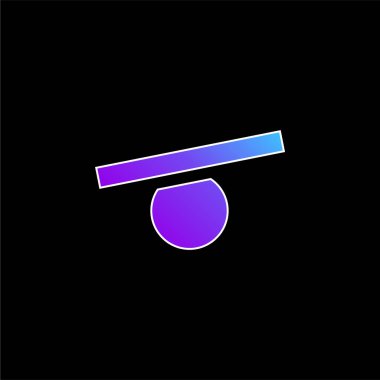 Denge Topu mavi eğimli vektör simgesi