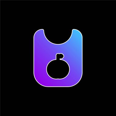 Önlük mavi gradyan vektör simgesi