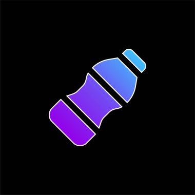 Şişe mavi gradyan vektör simgesi