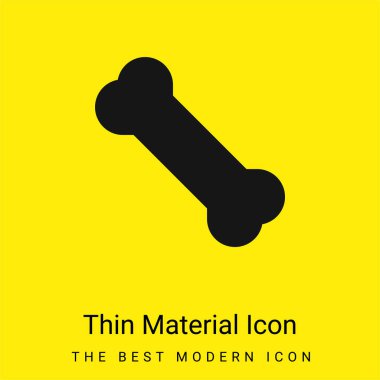 Bone minimal bright yellow material icon clipart