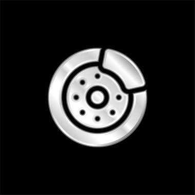 Fren Diski gümüş kaplama metalik simge