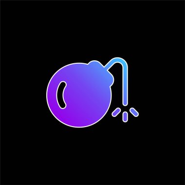 Bomba mavi gradyan vektör simgesi