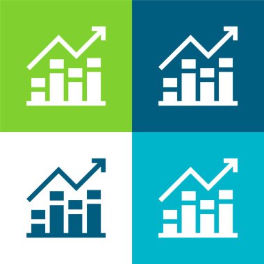 Çubuk Grafiği Düz Renk en az simge kümesi