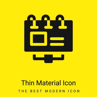 Reklam panosu en az sarı malzeme simgesi