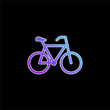 Bisiklet mavi gradyan vektör simgesi