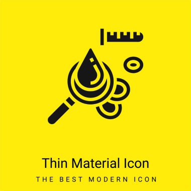 Blood Cell minimal bright yellow material icon clipart