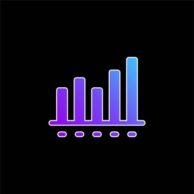 Çubuk Mavi Gradyan vektör simgesi