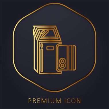 ATM altın hat prim logosu veya simgesi