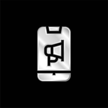 Reklam gümüş kaplama metalik simge