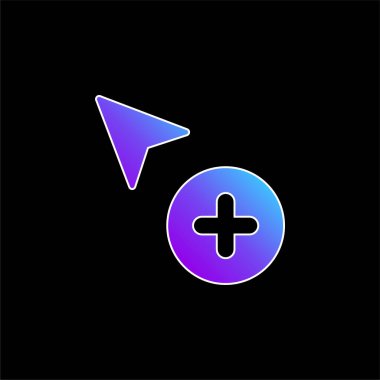 Mavi gradyan vektör simgesi ekle