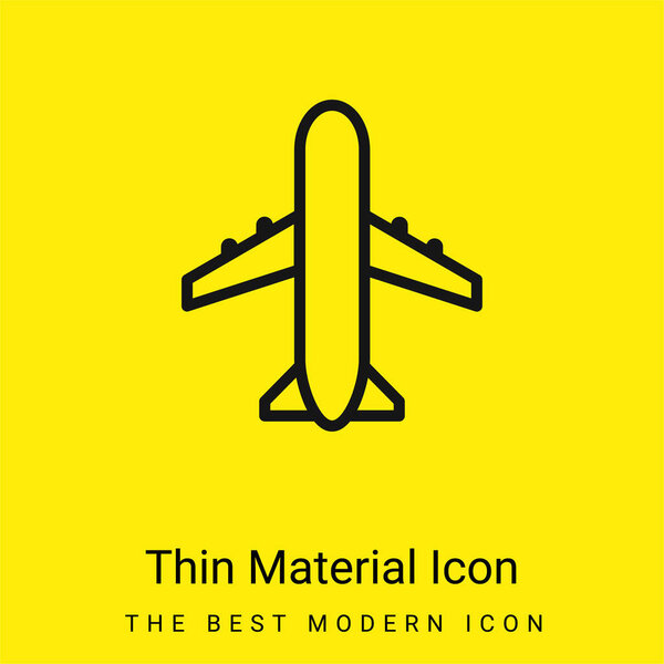 Знак минимального ярко-желтого материала