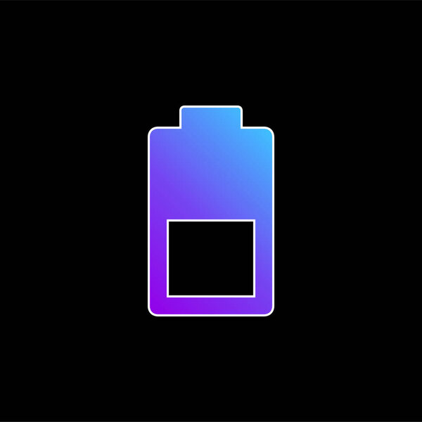 Battery blue gradient vector icon