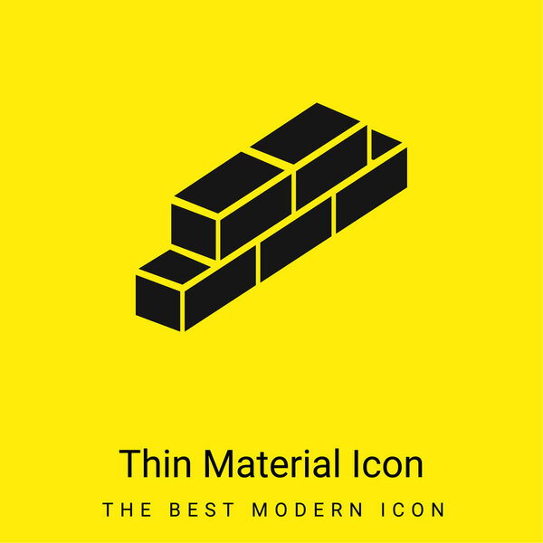 Кирпич минимальный ярко-желтый значок материала