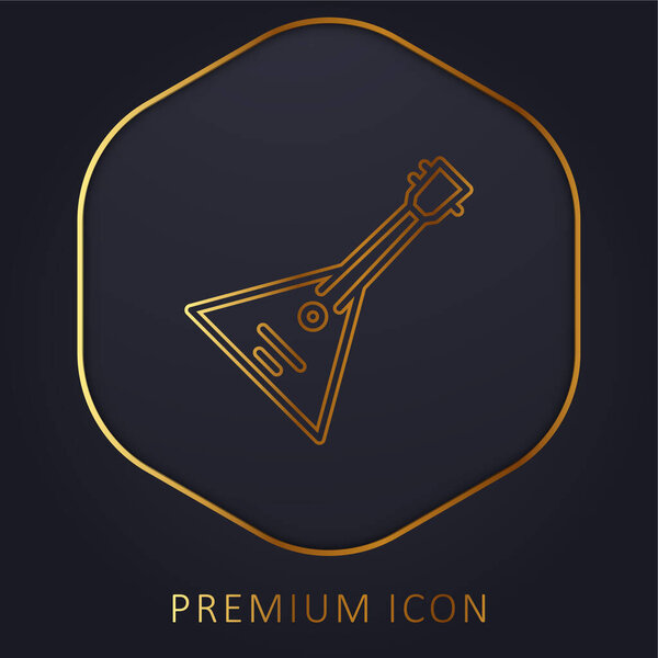 Логотип или иконка золотой линии Balalaika