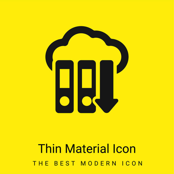 Архивы Файлы Скачать минимальный ярко-желтый значок материала