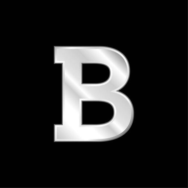 Серебристый металлический значок