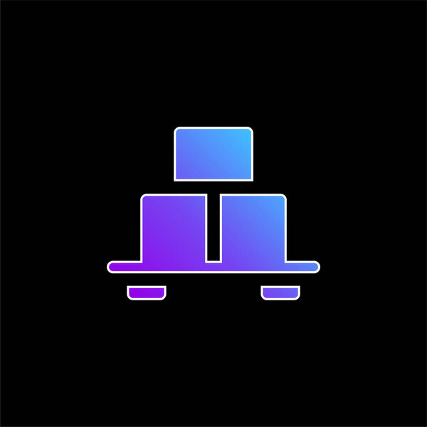 Box blue gradient vector icon