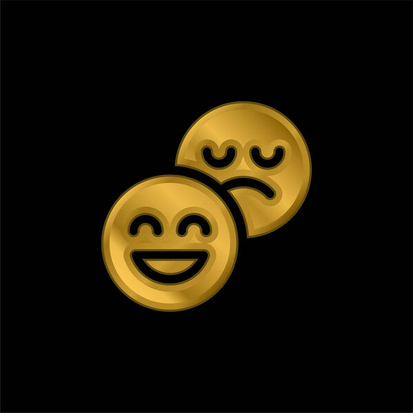 Позолоченная икона или вектор логотипа