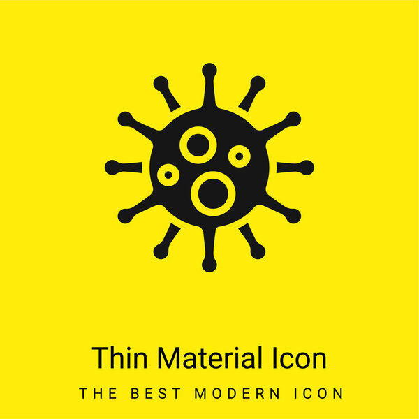 Bacteria minimal bright yellow material icon