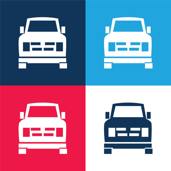 Все Terrain синий и красный четыре цвета минимальный набор значков