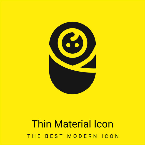 Baby minimal bright yellow material icon