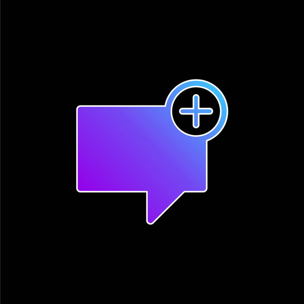 Add Folder Button blue gradient vector icon