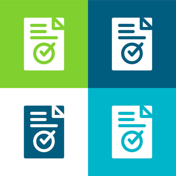 Утвердить четырехцветный минимальный набор значков