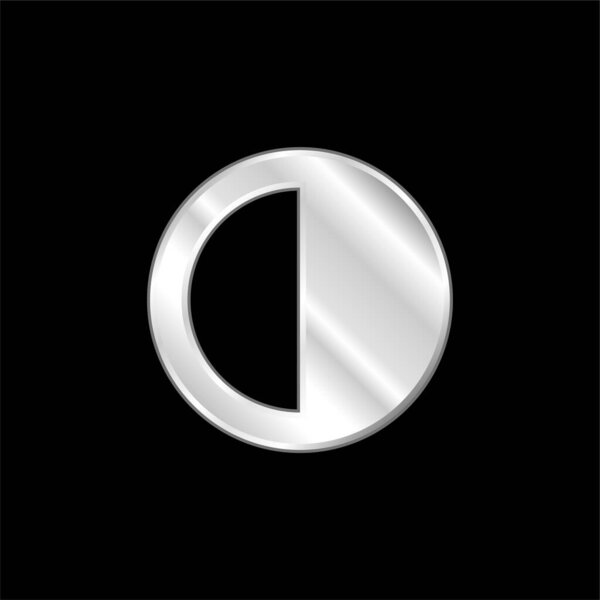 Adjust silver plated metallic icon