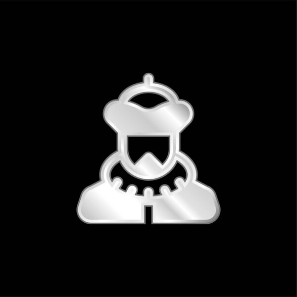 Серебряная икона барона