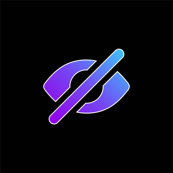 Blind blue gradient vector icon