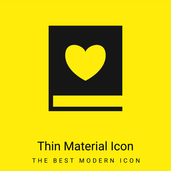 Book Of Love minimal bright yellow material icon
