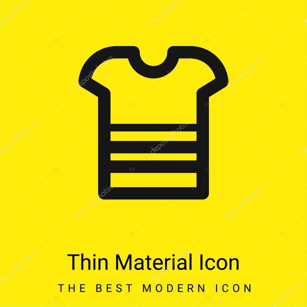 Boy Shirt minimal bright yellow material icon