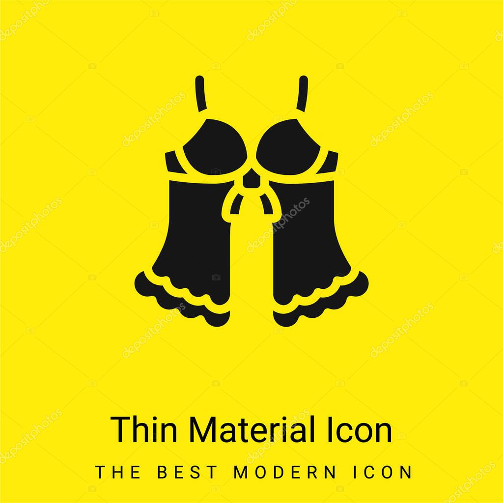Babydoll minimal bright yellow material icon