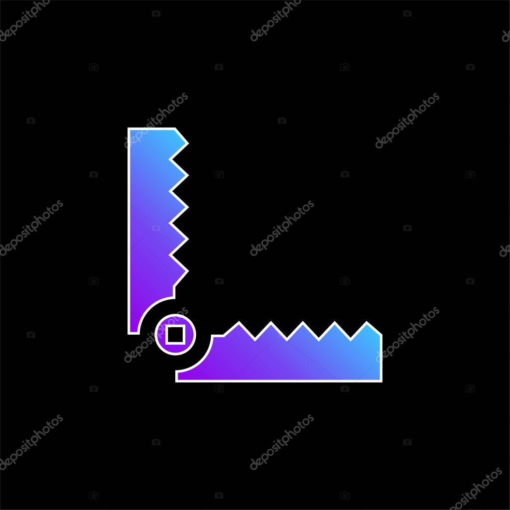 Bear Trap blue gradient vector icon
