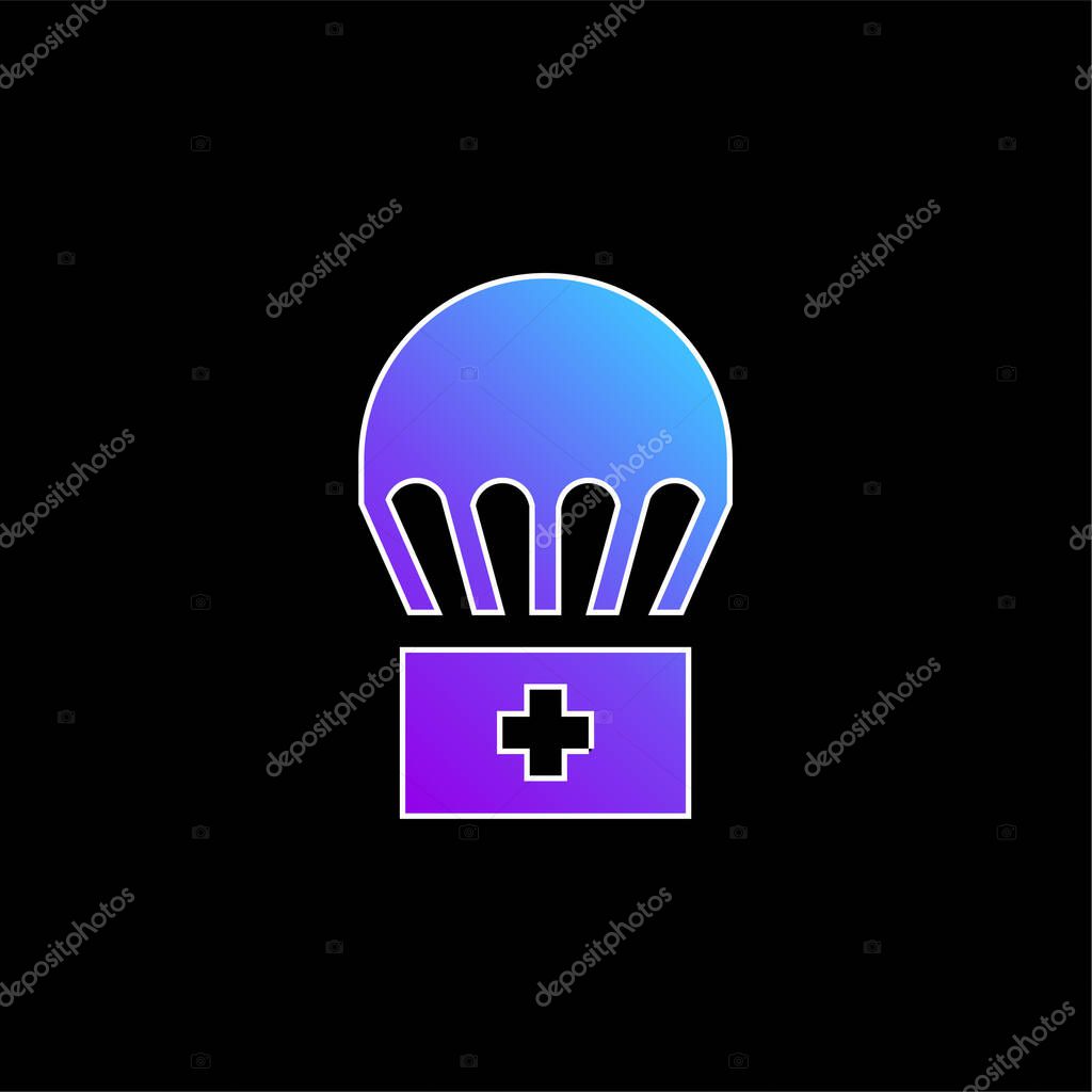 Airdrop blue gradient vector icon