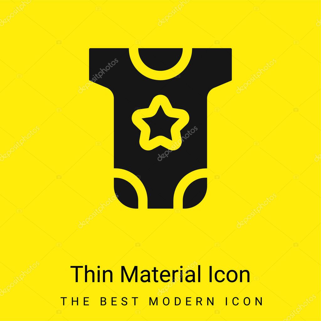 Baby Cloth minimal bright yellow material icon
