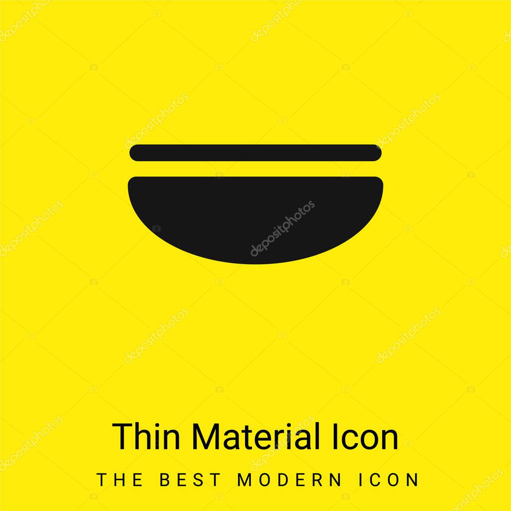 Balance minimal bright yellow material icon