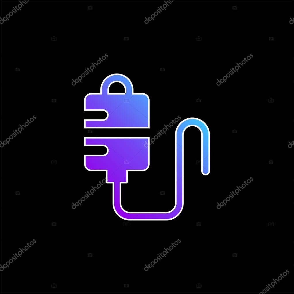 Blood Bag blue gradient vector icon
