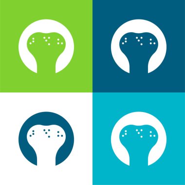 Kemik Düz 4 renk en küçük simge kümesi