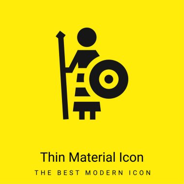 Athena minimal bright yellow material icon clipart