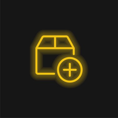Parlak sarı neon simgesi ekle