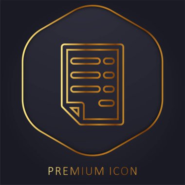 Bill Golden Line premium logosu veya simgesi