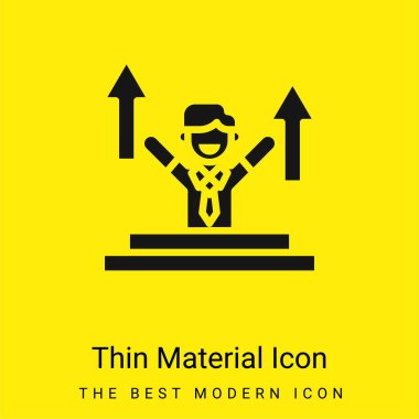 Advance minimal bright yellow material icon clipart