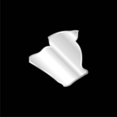 Cezayir gümüş kaplama metalik ikon