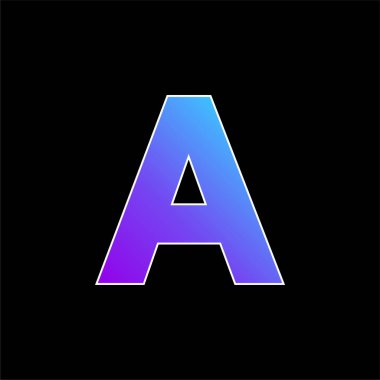 Bir mavi gradyan vektör simgesi