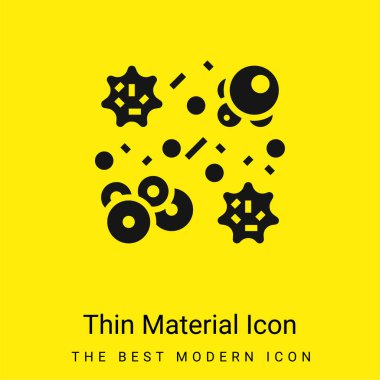 Bakteriler en az parlak sarı madde simgesi